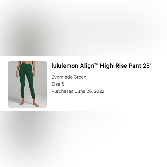 Lululemon Align High Rise Pant 25” - Picture 3 of 3
